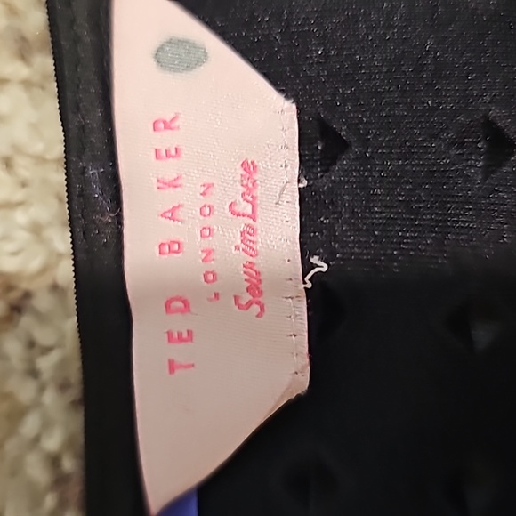 Ted Baker black dress sz M / L - Picture 5 of 12
